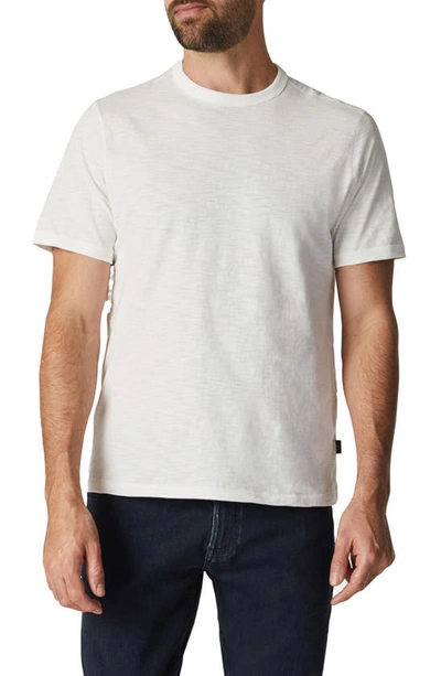 Shop 34 Heritage Slub Cotton Crewneck T-shirt In White