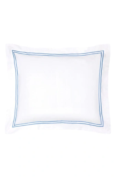 Shop Sferra Grande Hotel Sham In White/ Ocean