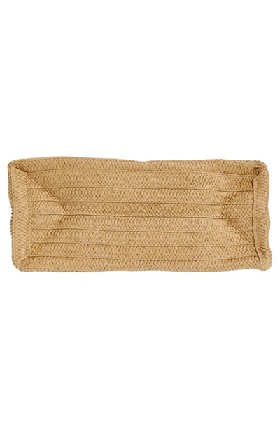 Btb Los Angeles Salty As A Beach Straw Tote In Sand/ Fuchsia