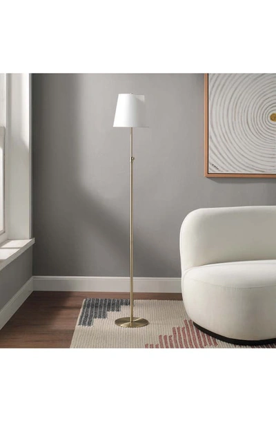 Renwil Asya Floor Lamp In Antique Brushed Brass