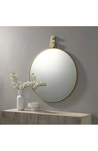 Shop Renwil Kinsley Round Mirror In Gold