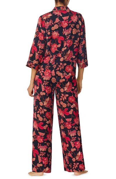 Shop Sanctuary Boxy Wide Leg Pajamas In Red Floral