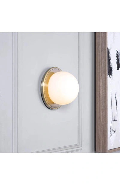 Renwil Round Wall Sconces In Hugo Antique Brushed Brass