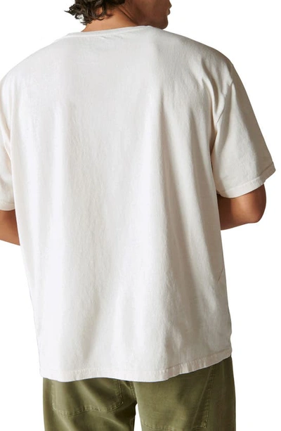 Shop Lucky Brand Cotton Pocket T-shirt In 104 Cream