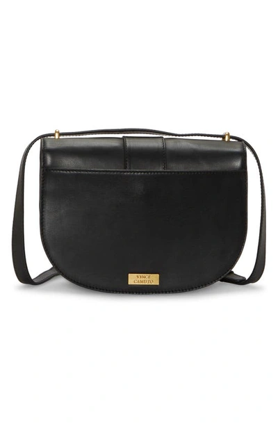Shop Vince Camuto Kapis Leather Convertible Crossbody Bag In Black