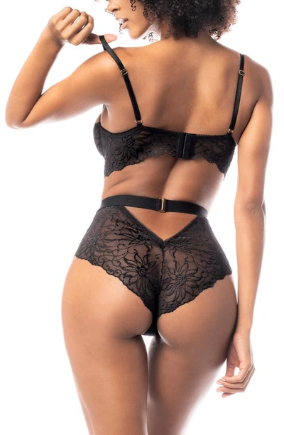Mapalé Cutout Underwire Bodysuit In Black