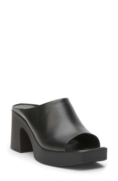 Shop Matisse Faye Platform Slide Sandal In Black