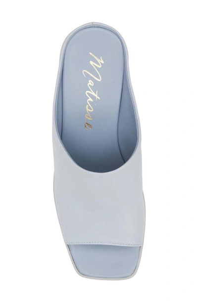 Shop Matisse Faye Platform Slide Sandal In Dusty Blue