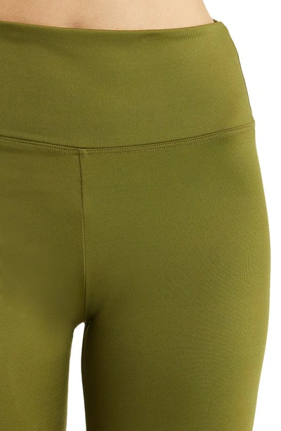 Solely Fit Performance Action High Waist Leggings In Sea Olive