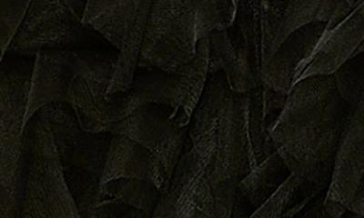 Shop Mac Duggal Flutter Sleeve Tiered Gauze Dress In Black