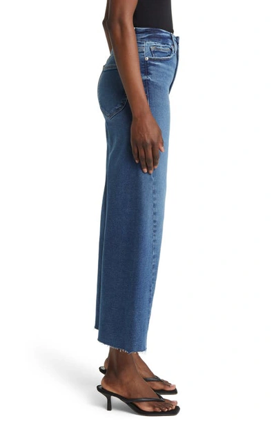 Good American Good Waist High Waist Crop Palazzo Jeans In Indigo394