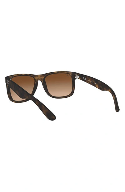 Shop Ray Ban Justin 54mm Polarized Sunglasses In Matte Havana