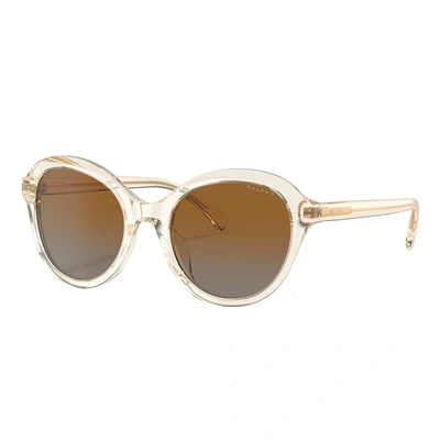 Shop Ralph By Ralph Lauren Ra 5286u 5034t5 52mm Womens Round Sunglasses In Multi