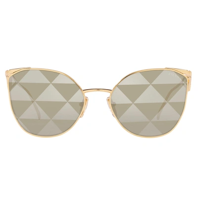 Shop Prada Pr 50zs Zvn04t 59mm Womens Fashion Sunglasses In Gold