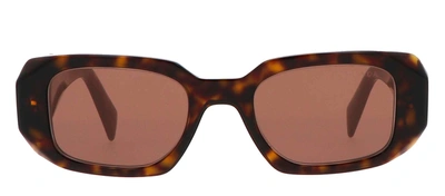 Shop Prada Pr 17ws 2au03u 49mm Womens Rectangle Sunglasses In Grey