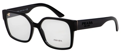 Shop Prada Pr 10wv 1ab1o1 54mm Womens Rectangle Eyeglasses 54mm In Black