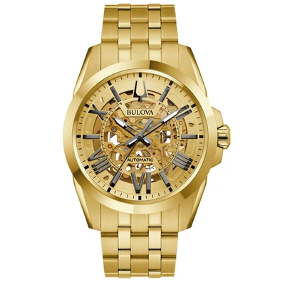 Shop Bulova Men's Sutton Gold Dial Watch