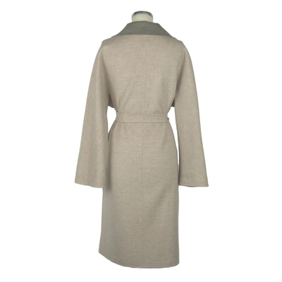 Shop Made In Italy Beige Wool Jackets &amp; Women's Coat