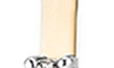 Lana Small Upside Down Diamond Hoop Earrings In Yellow Gold