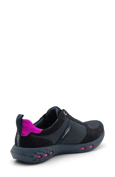 Ara Jennifer Energystep Sneaker In Dark Blue Mesh/ Suede