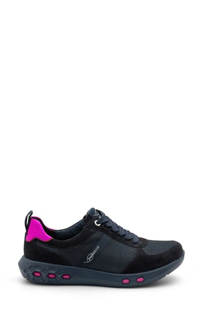 Ara Jennifer Energystep Sneaker In Dark Blue Mesh/ Suede