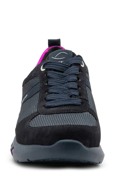 Ara Jennifer Energystep Sneaker In Dark Blue Mesh/ Suede