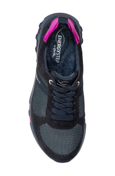 Shop Ara Jennifer Energystep Sneaker In Dark Blue Mesh/ Suede