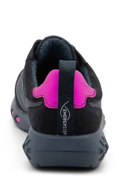 Ara Jennifer Energystep Sneaker In Dark Blue Mesh/ Suede