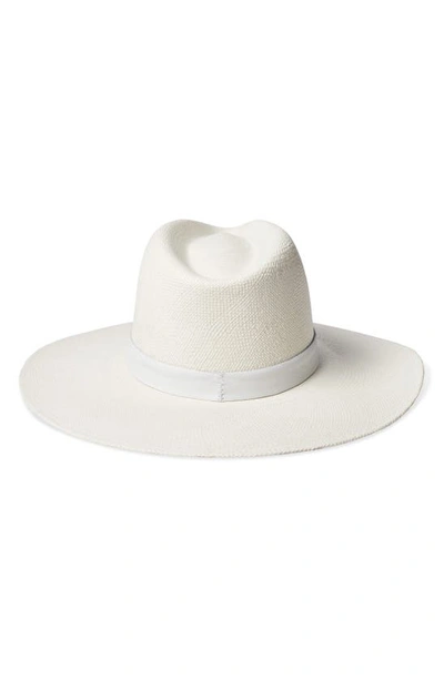 Shop Brixton Harper Straw Hat In Panama White