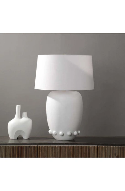Renwil Trivor Table Lamp In Matte Off-white
