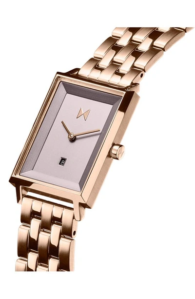 Shop Mvmt Watches Signature Square Bracelet Watch, 24mm In Purple
