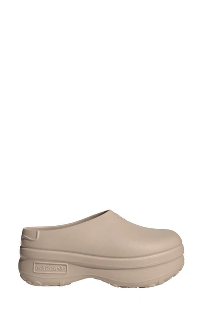 Adidas Originals Taupe Adifom Stan Smith Slip-on Loafers In Taupe/ Wonder Taupe/ Black