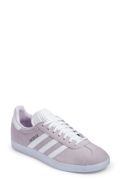 Shop Adidas Originals Gazelle Sneaker In Silver Dawn/ White/ Black