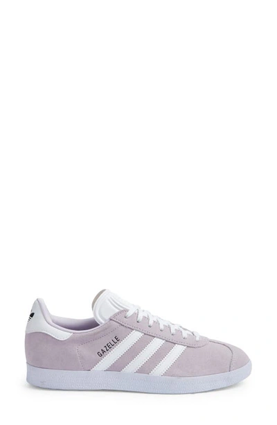 Shop Adidas Originals Gazelle Sneaker In Silver Dawn/ White/ Black