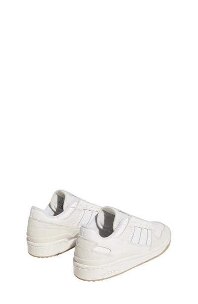 Shop Adidas Originals Forum Low Basketball Sneaker In Chalk White/ Cloud/ White