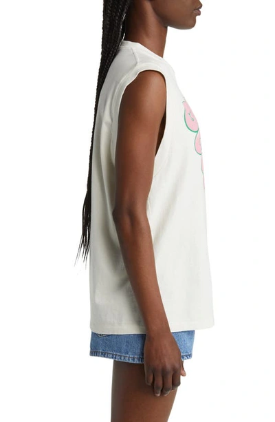 Shop Re/done Gotta Have It Oversize Muscle Tank In Vintage White