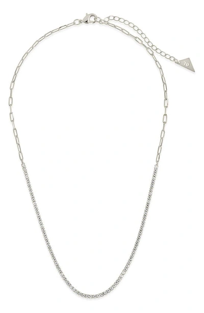 Sterling Forever Dani Chain Necklace In Silver