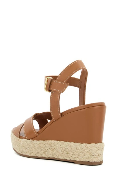 Dune London Kind Espadrille Platform Wedge Sandal In Tan