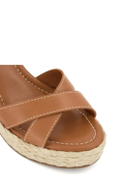 Dune London Kind Espadrille Platform Wedge Sandal In Tan