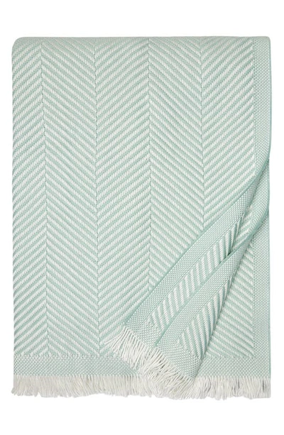 Shop Sferra Costa Cotton Throw In Poolside