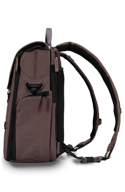Shop Paperclip Willow Recycled Ocean Plastic Convertible Backpack Diaper Bag In Baked Oak