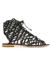 SOPHIA WEBSTER strappy flat sandals,SWSS1532711440277
