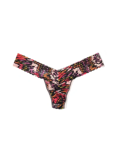 Shop Hanky Panky Printed Daily Lace™ Low Rise Thong Warm Breeze Sale In Multicolor