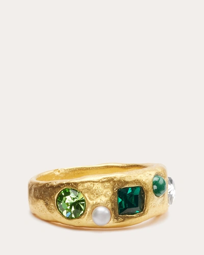 Shop Ramy Brook Nyra Stone Ring In Green