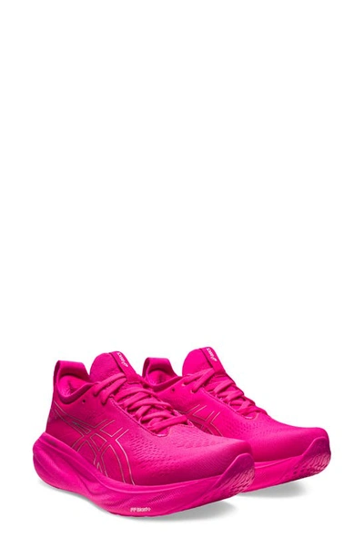 Shop Asics Gel-nimbus® 25 Running Shoe In Pink Rave/ Pure Silver