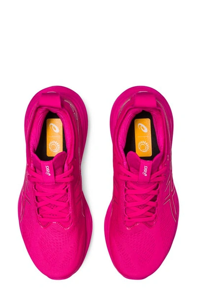 Shop Asics Gel-nimbus® 25 Running Shoe In Pink Rave/ Pure Silver