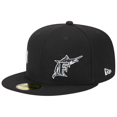 New Era Black Florida Marlins Jersey 59fifty Fitted Hat