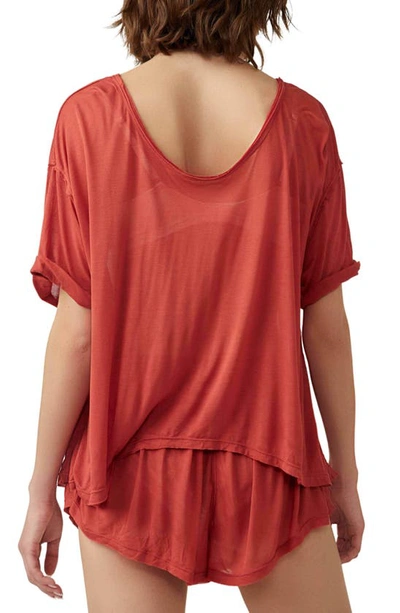Shop Free People Have To Have It Short Pajamas In Sundown Rust
