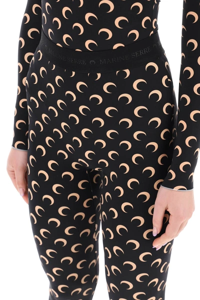 Shop Marine Serre All  Over Moon Leggings