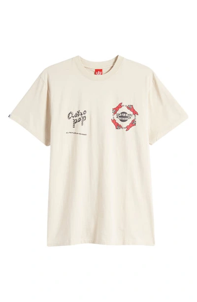 Ice Cream Zoom Embroidered Graphic T-shirt In Fog